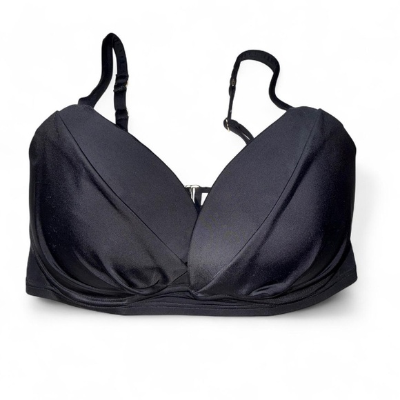 Victoria Secret The Angel Bikini Top Womens Black Push-up Bikini Top 34DDD - Picture 3 of 7